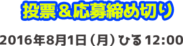 投票＆応募期間